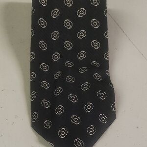 Giorgio Armani Black and White Patterned Tie